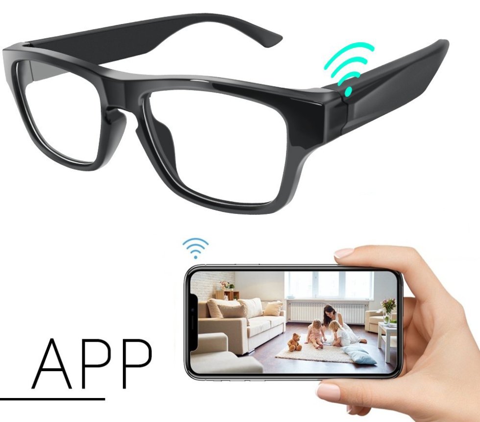 шпионские очки с камерой Wi-Fi Full HD P2P через Интернет